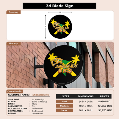 Business Signage for Shirka DeSilva