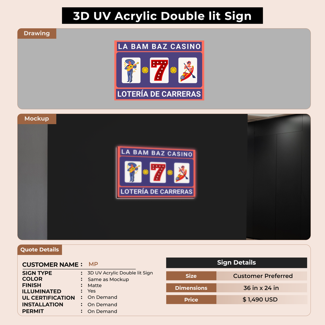 Custom Sign for MP