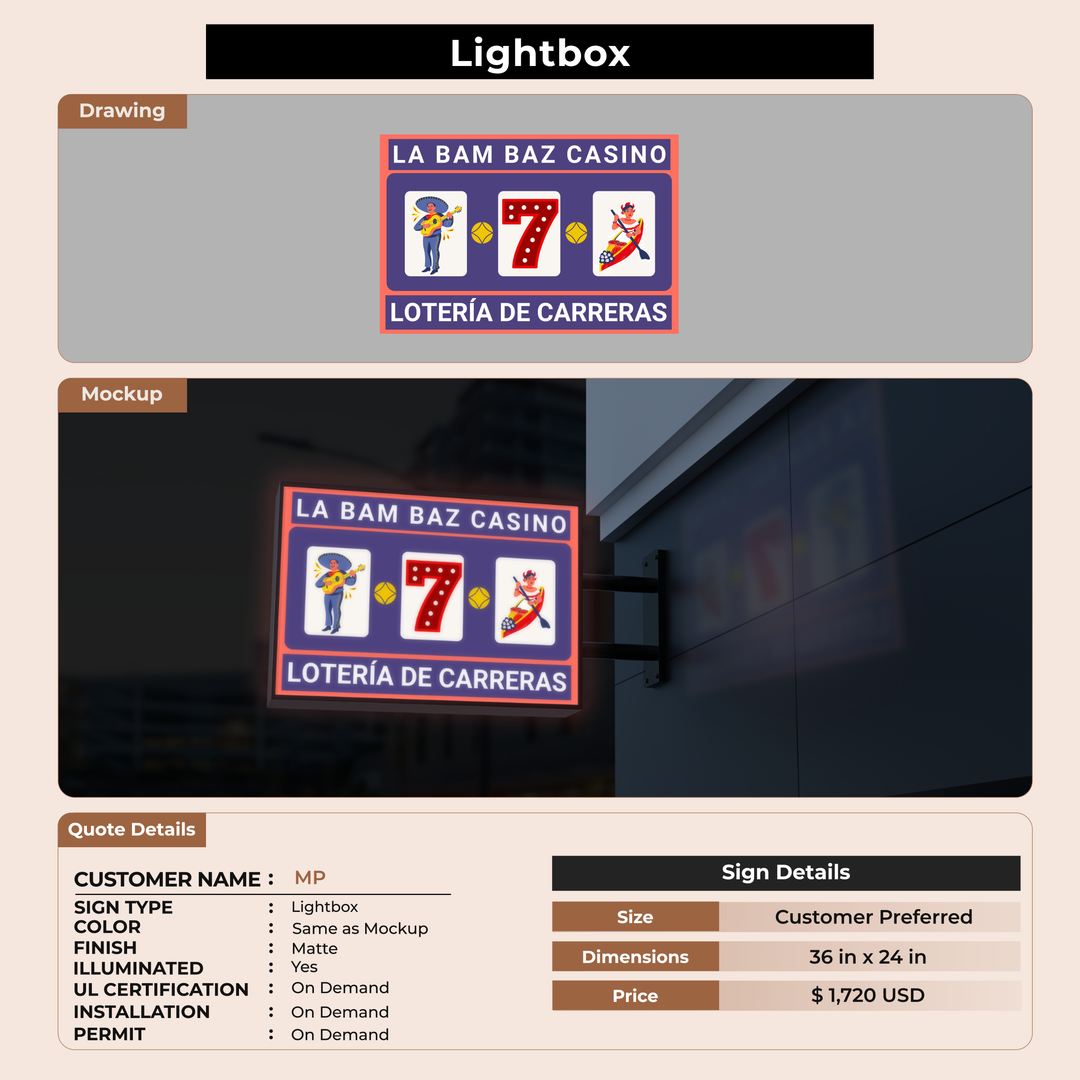Custom Sign for MP