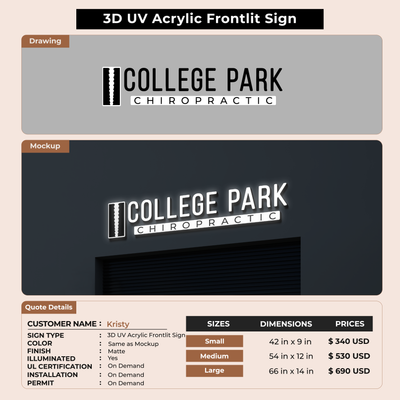 Custom Signs for Kristy