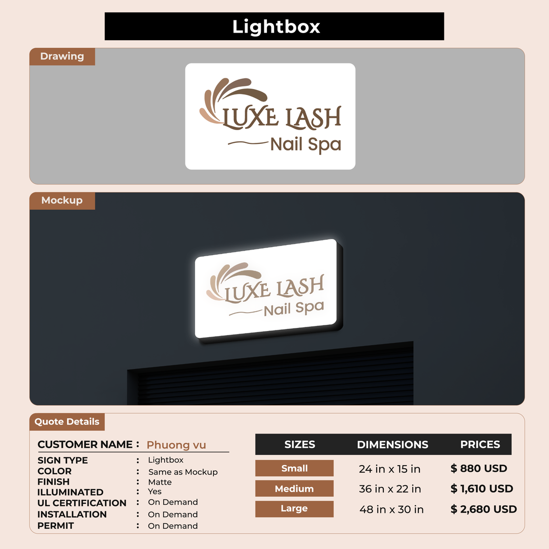 Custom Signs for Phuong vu
