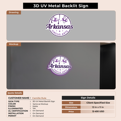 Custom Signs For Camille Rule