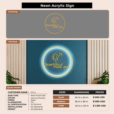 Custom Signs for Alina