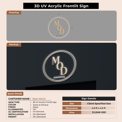 Custom Signs for Ryan Harris