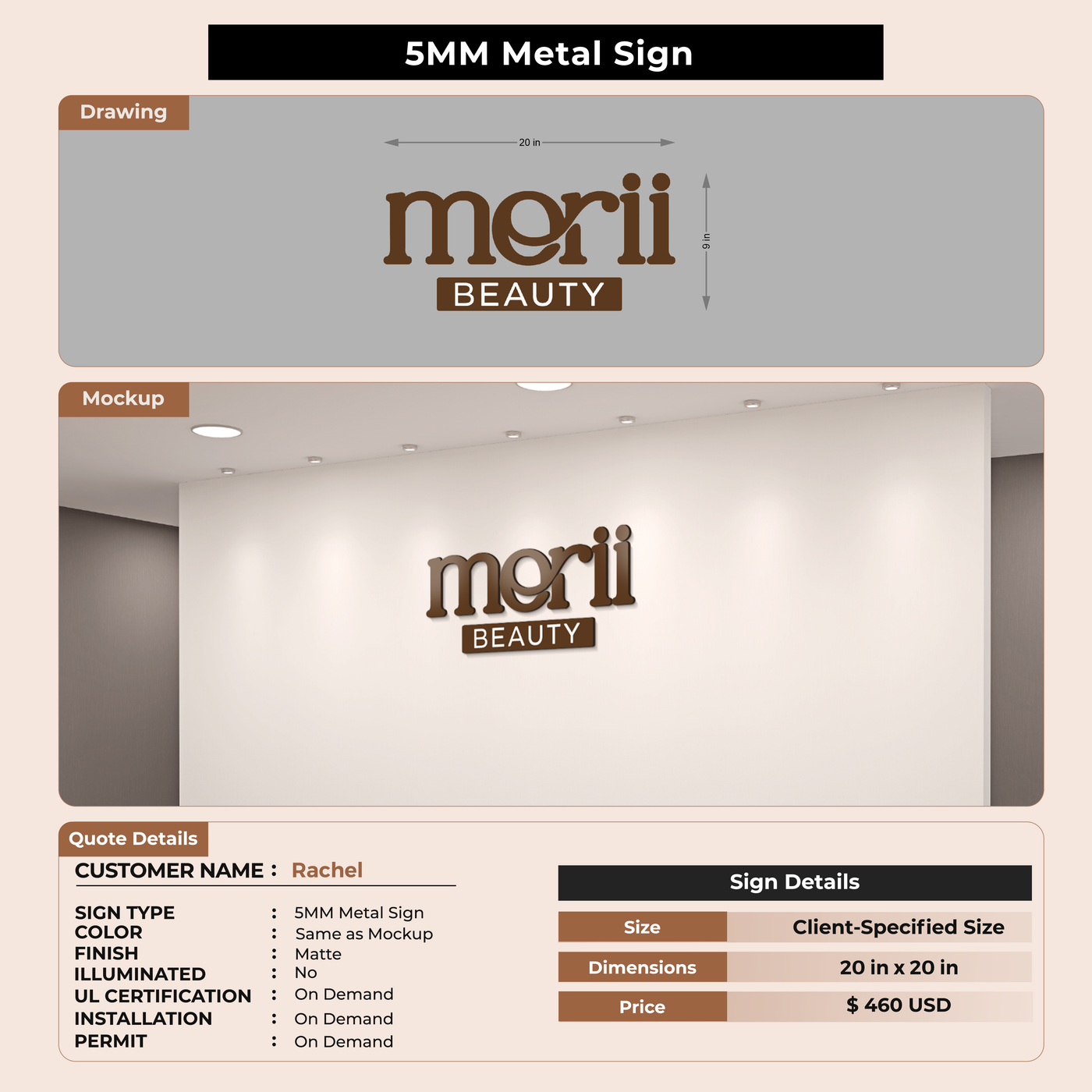 Custom Signs For Rachel