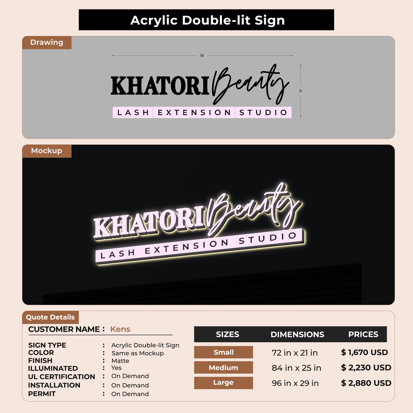 Custom Signs For Kens