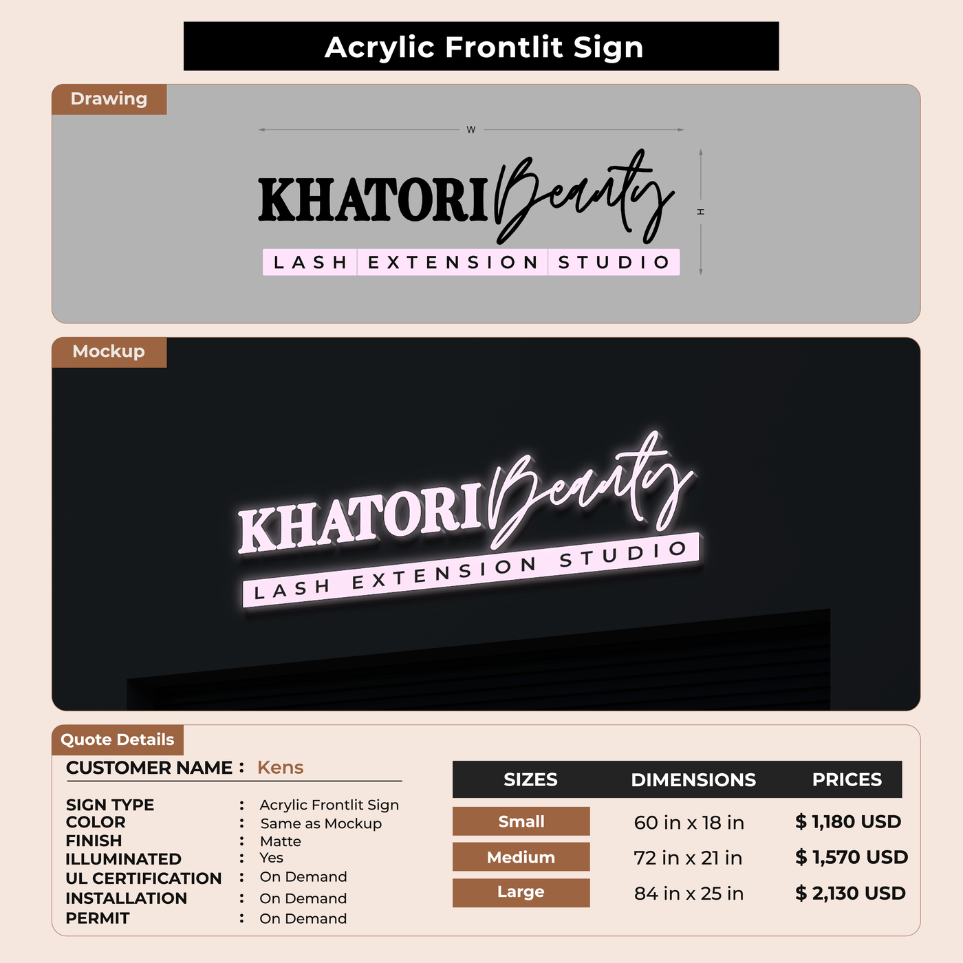 Custom Signs For Kens