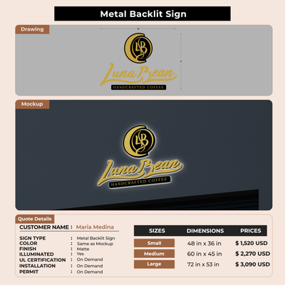 Custom Signs For Maria Medina