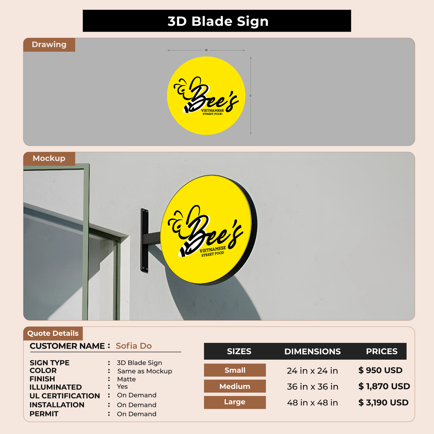 Custom Signs For Sofia Do