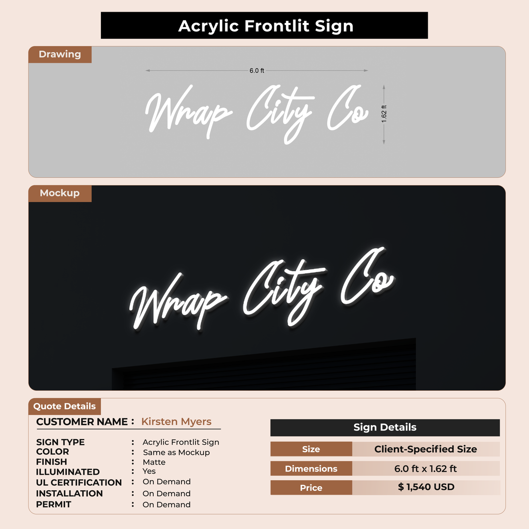 Custom Signs for Kirsten Myers
