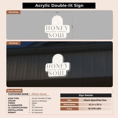 Custom Signs For Allison Jones