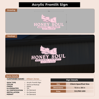 Custom Signs For Allison Jones