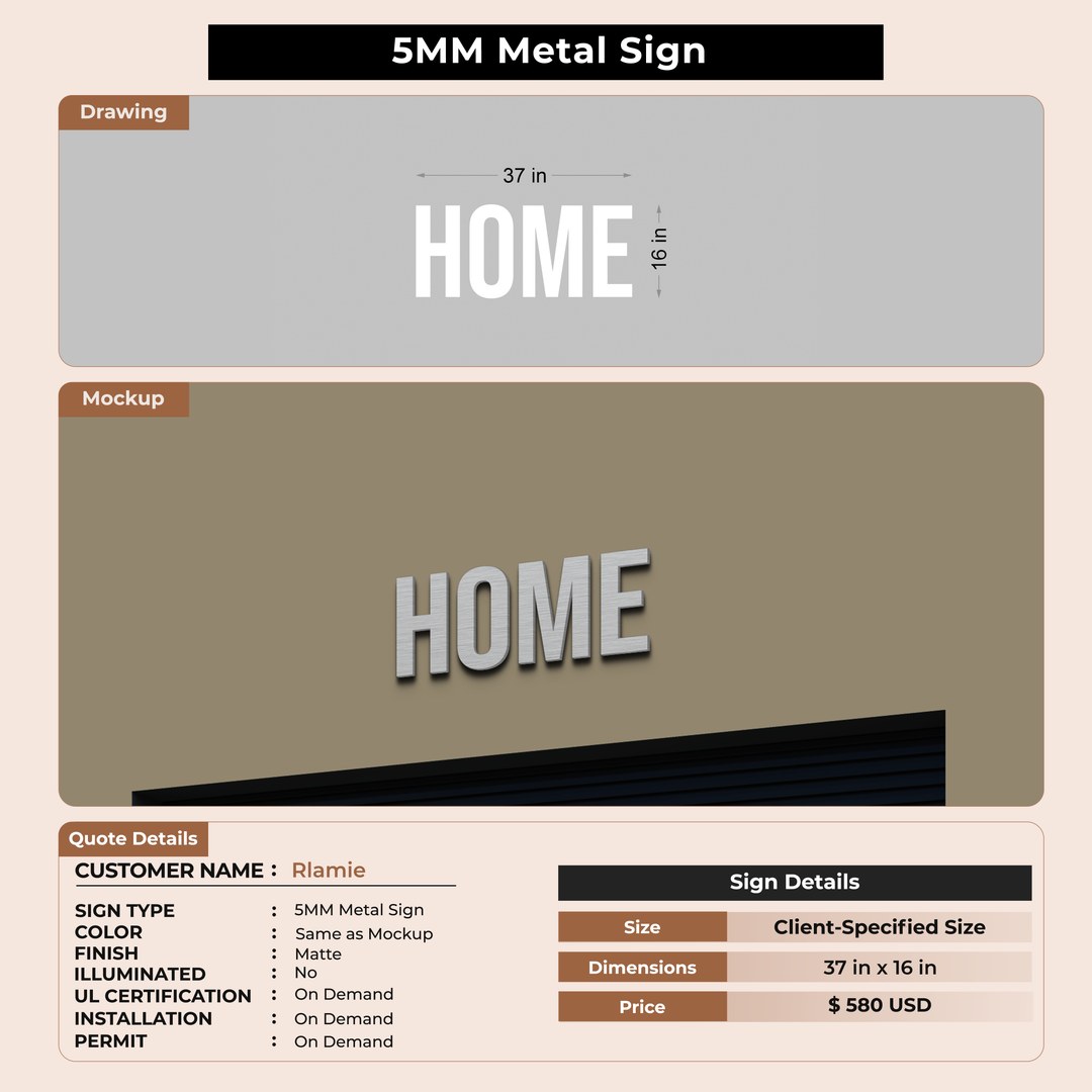 Custom Signs for Rlamie