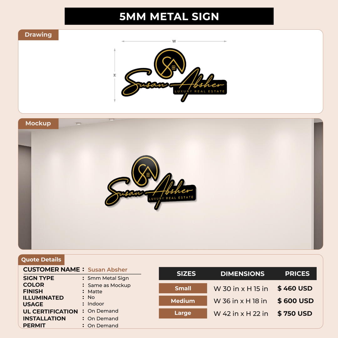 Custom Signs for Susan Absher