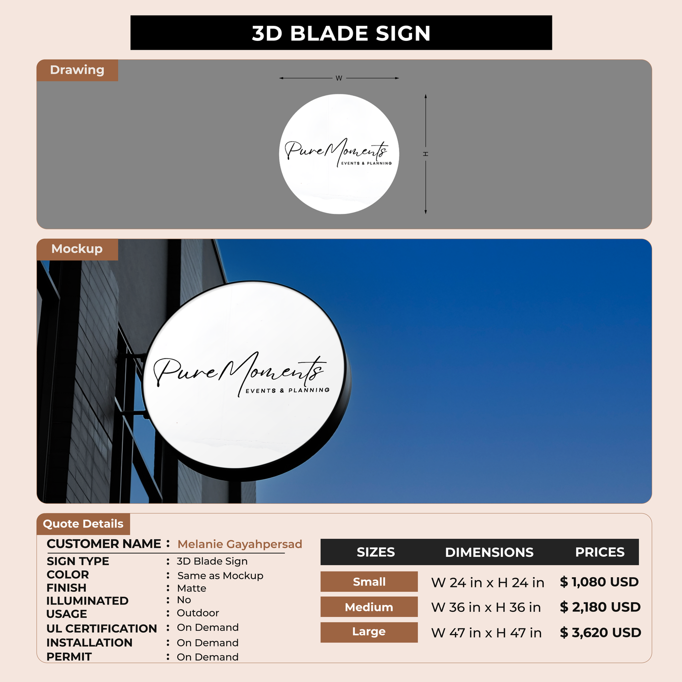 Blade Sign for Melanie Gayahpersad