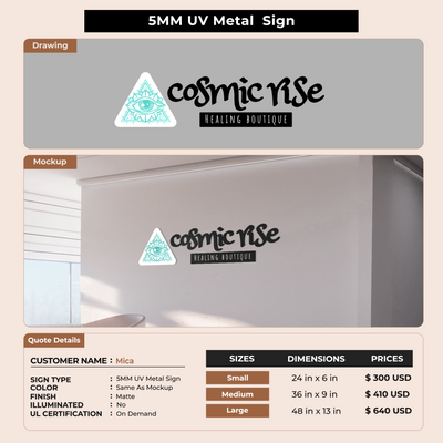 Custom Signs For Mica