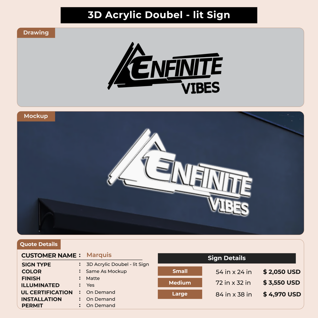 Custom Signs for Marquis