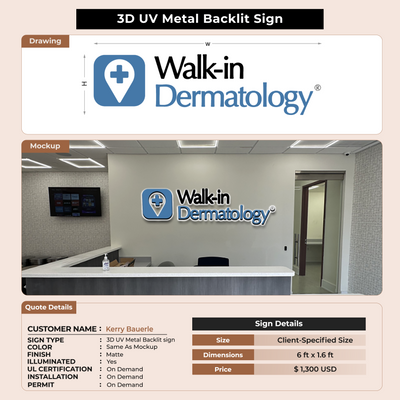 Custom Signs for Kerry Bauerle