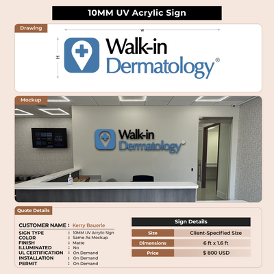 Custom Signs for Kerry Bauerle