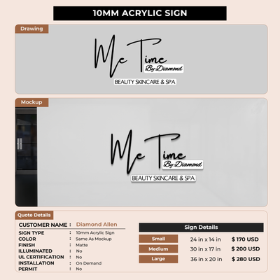 Custom Signs for Diamond Allen