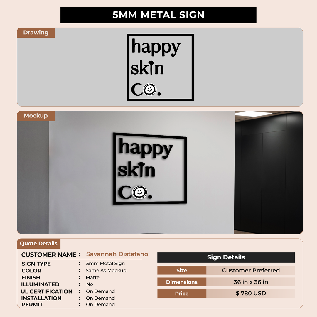 Business Signage for Savannah Distefano