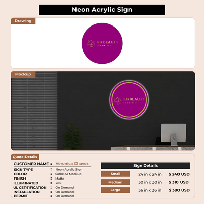 Custom Signs For Veronica Chavez
