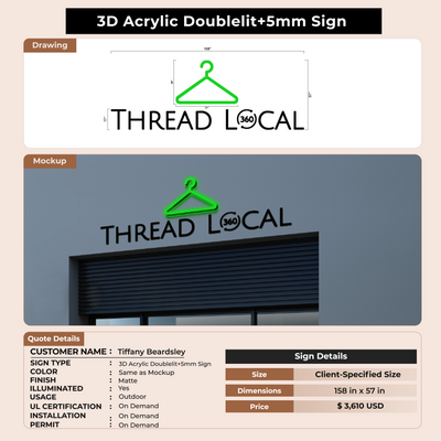 custom signs for Tiffany Beardsley