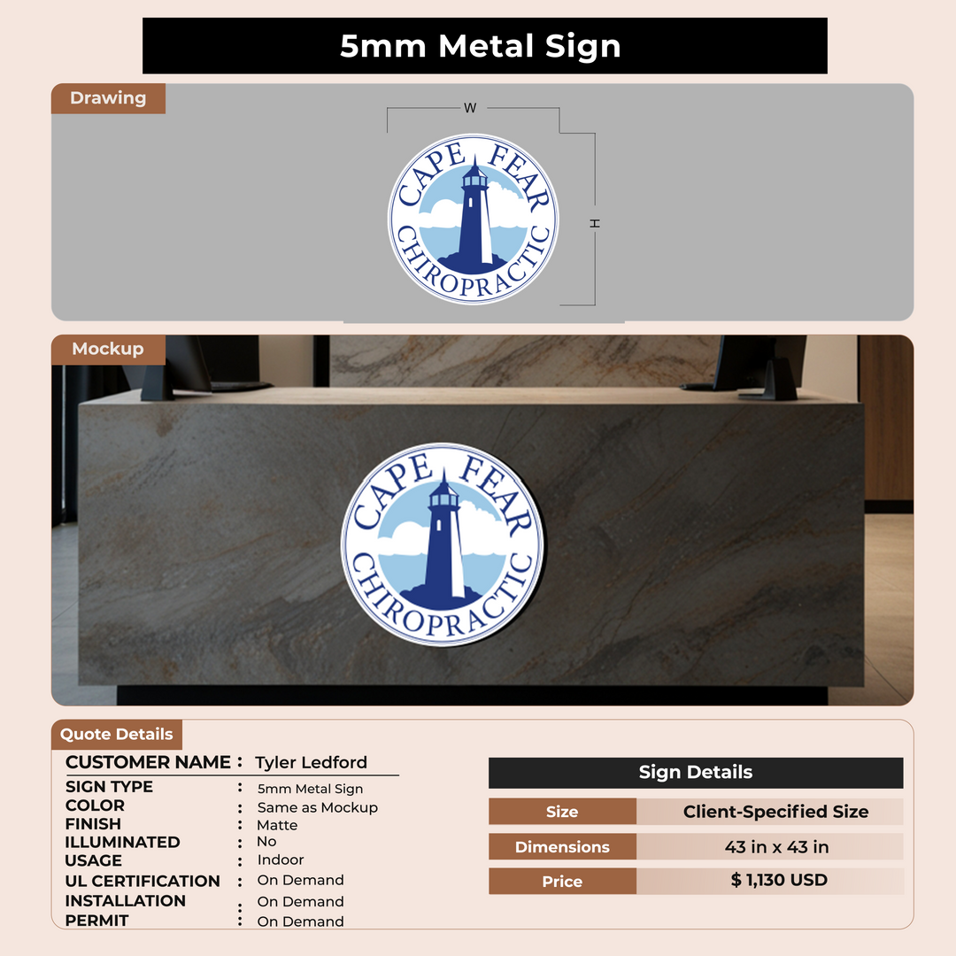custom signs for Tyler Ledford