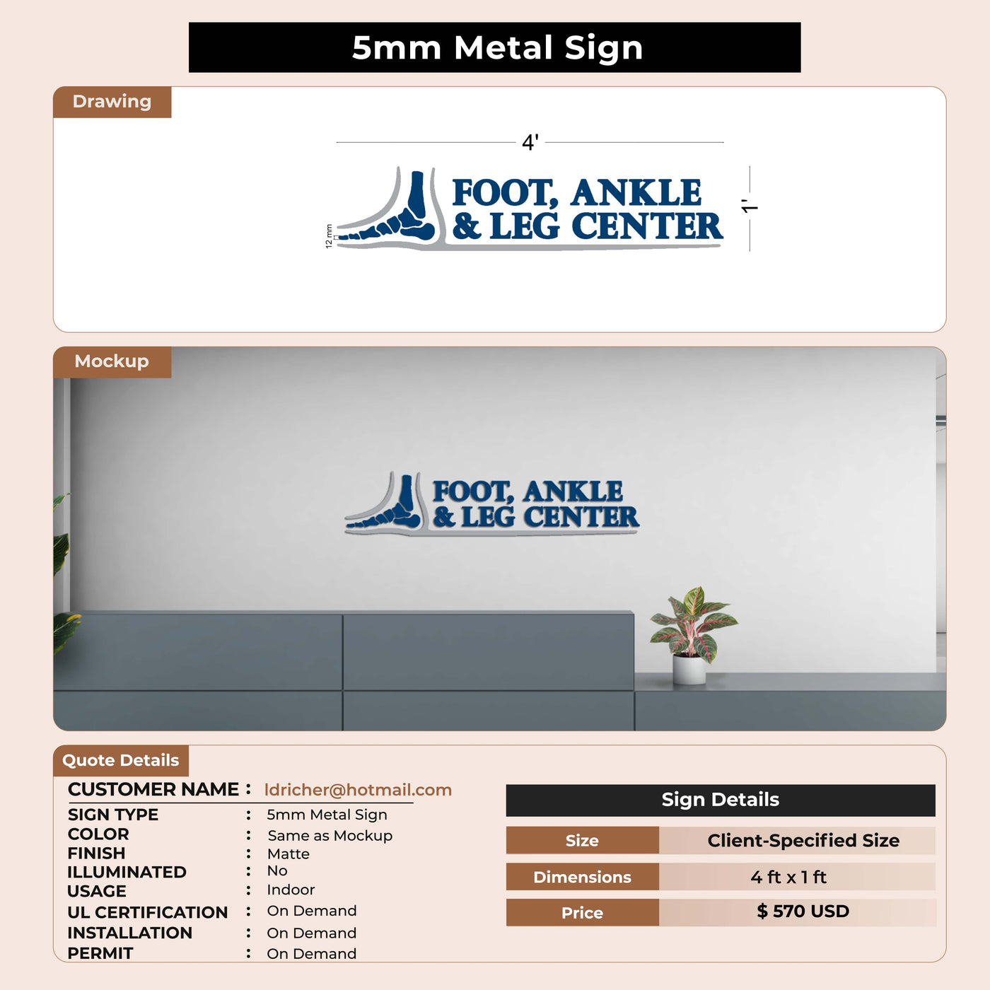custom signs for ldricher@hotmail.com