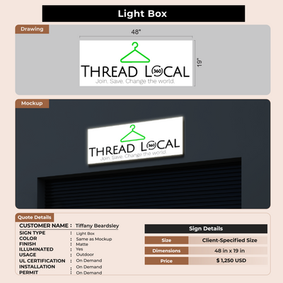 custom signs for Tiffany Beardsley