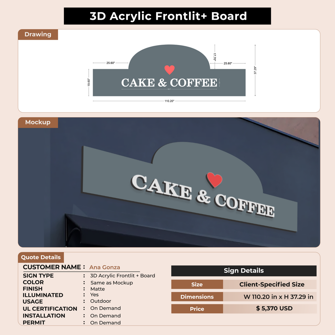 Business Signs for Ana Gonza