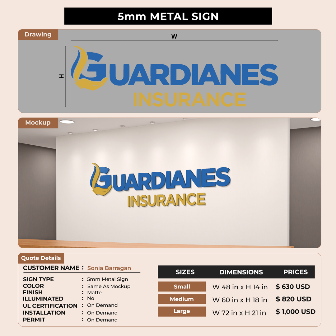 Custom Signs for Sonia Barragan
