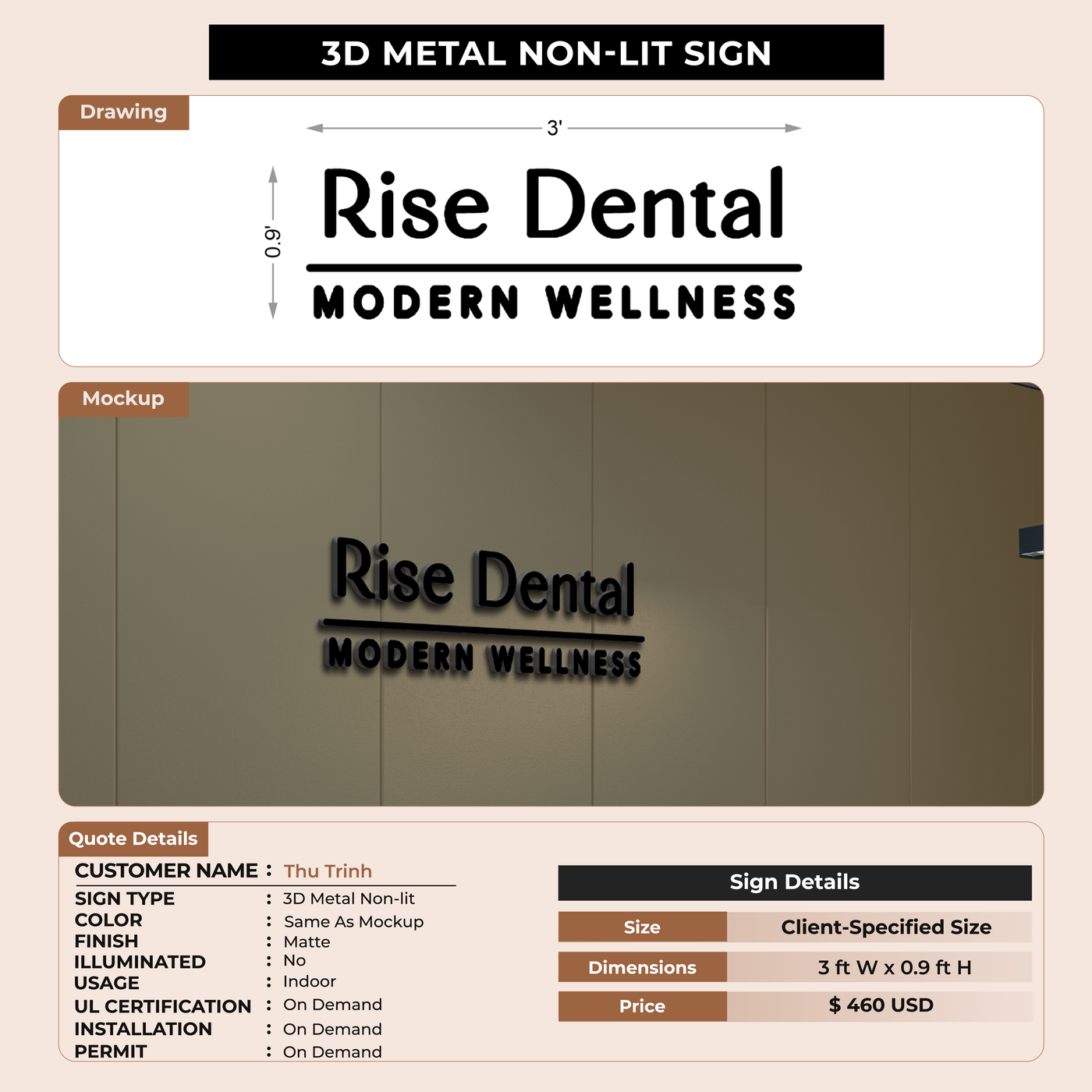 CUSTOM MOCKUP SIGN FOR Thu Trinh