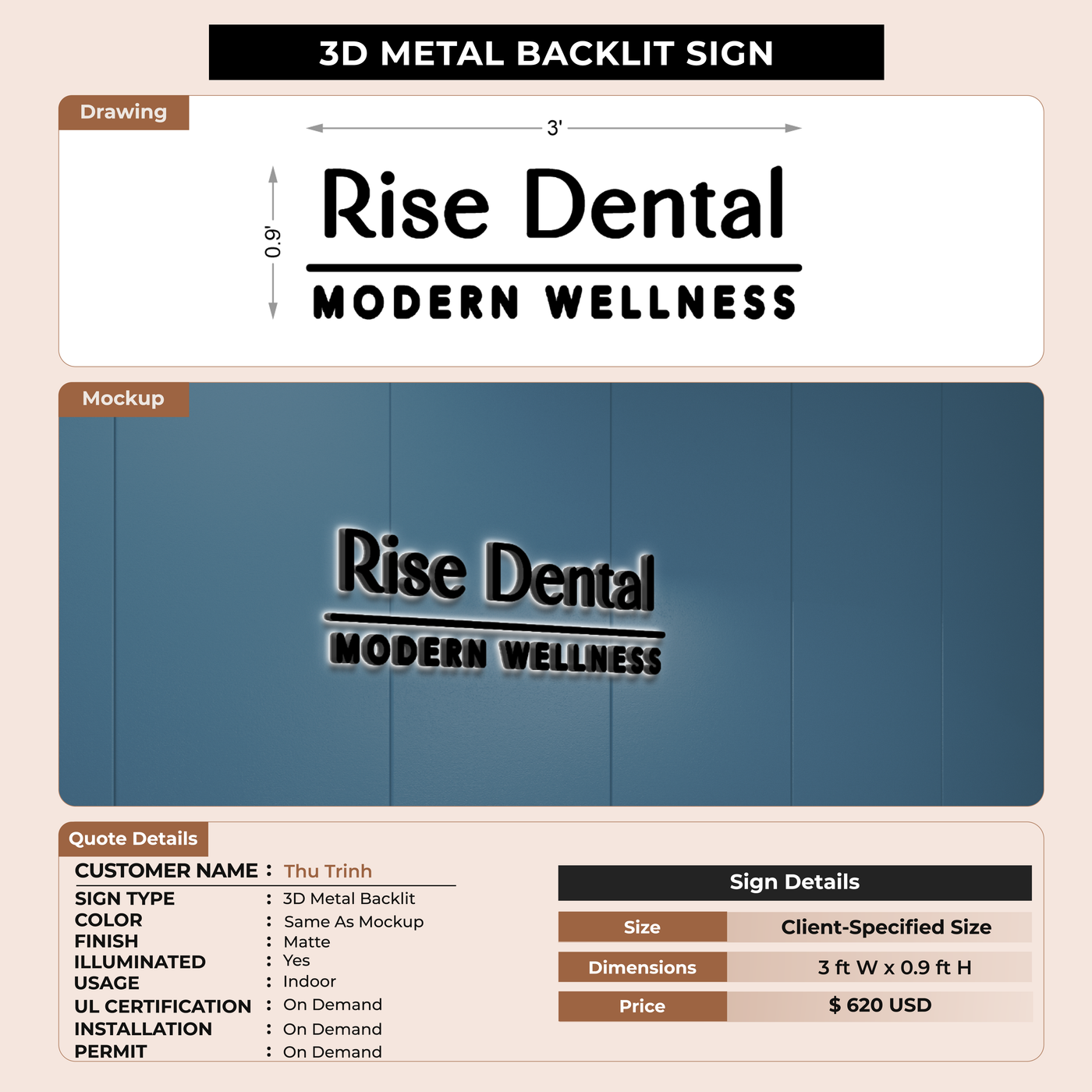 CUSTOM MOCKUP SIGN FOR Thu Trinh