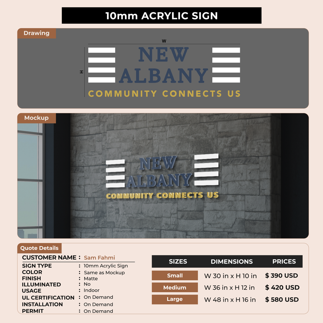 Business Signage for Sam Fahmi