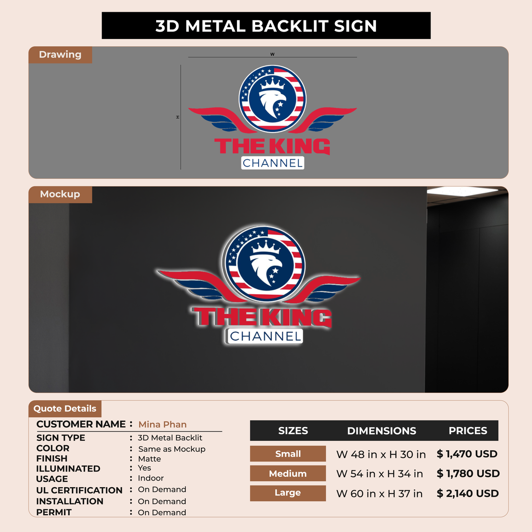 Business Signage for Mina Phan