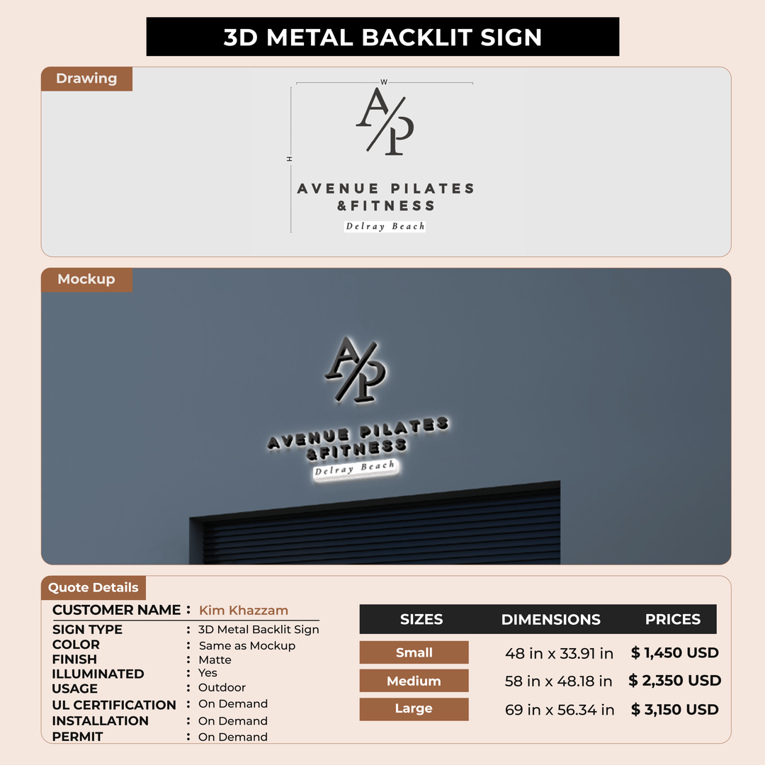 Custom Signs For Kim Khazzam