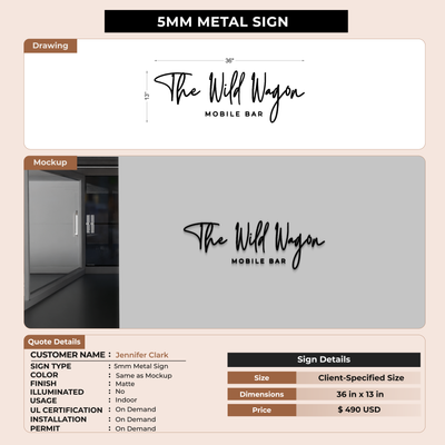 Custom Signs For Jennifer Clark