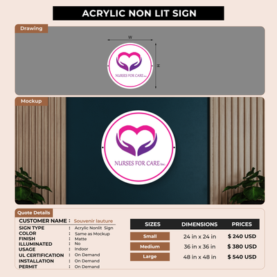 Business signage for Souvenir lauture liliane