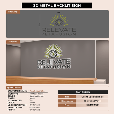 Business Signage for Tina Schumaker