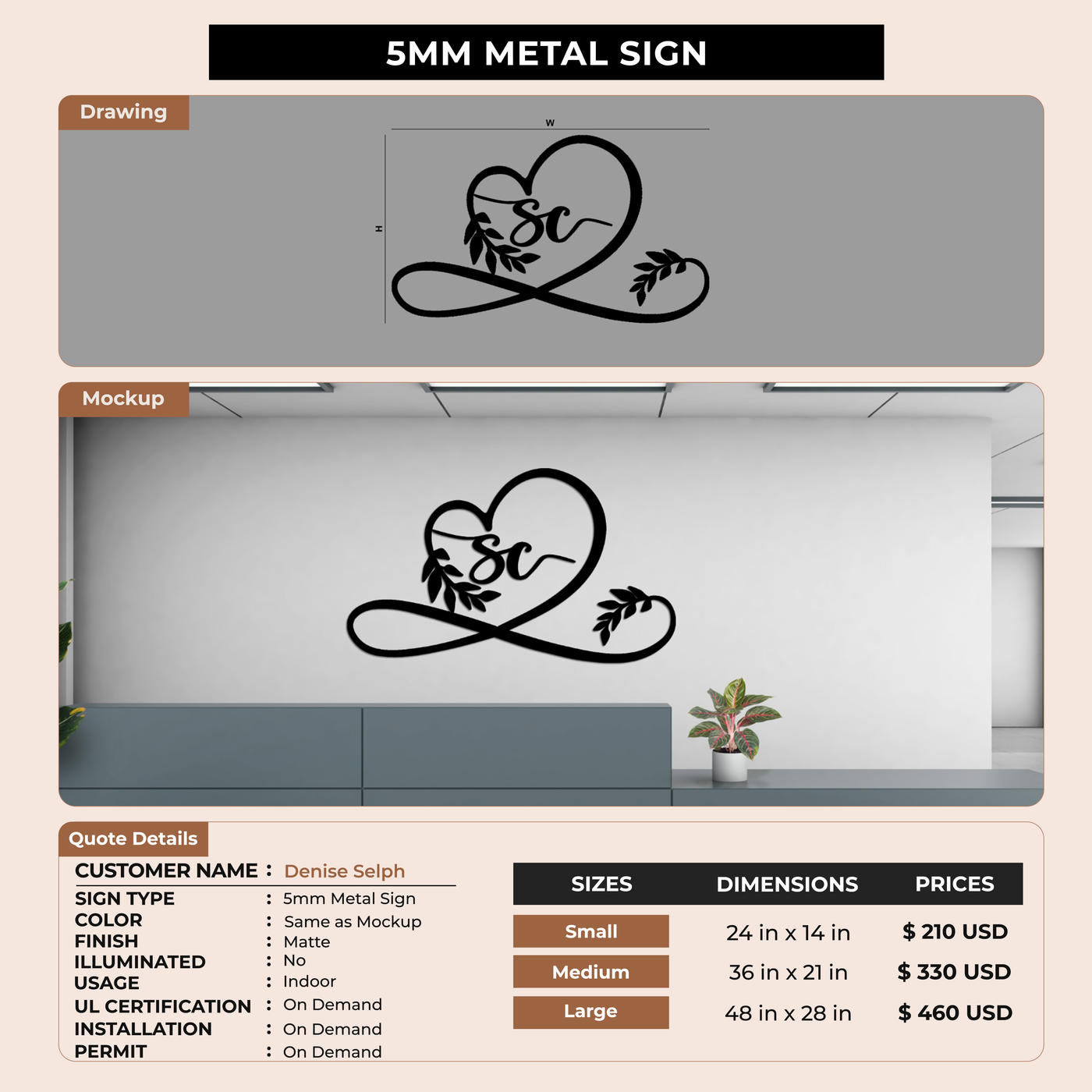 Business Signage for Denise Selph