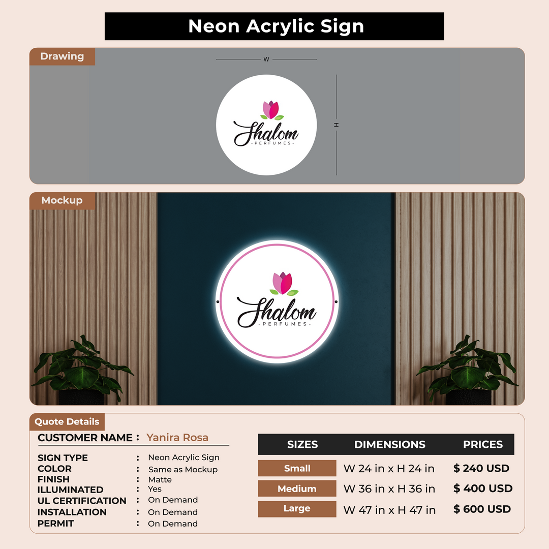 Custom Signs for Yanira Rosa