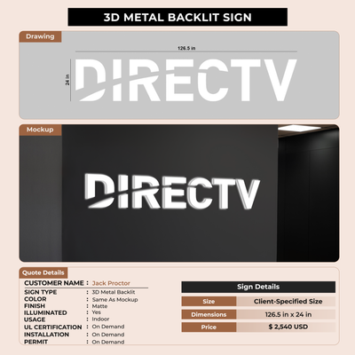 Custom Signs for Jack Proctor