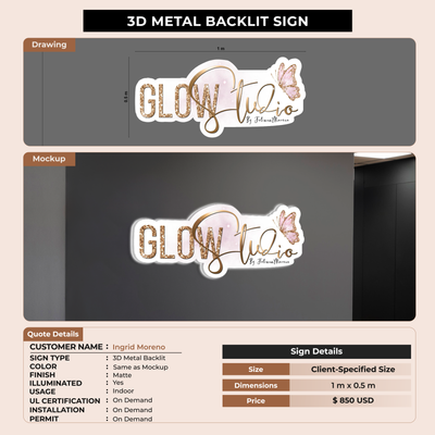Business signage for Ingrid Moreno