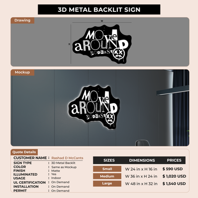 Business Signage for Rashad D McCants