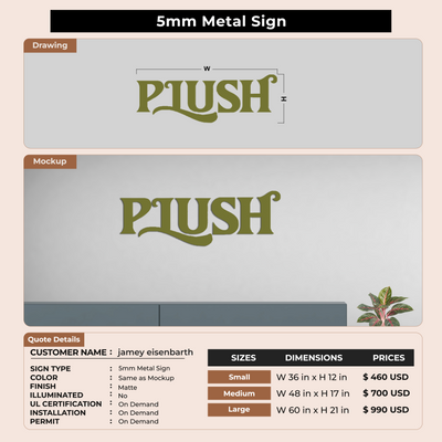 Custom Signs For jamey eisenbarth