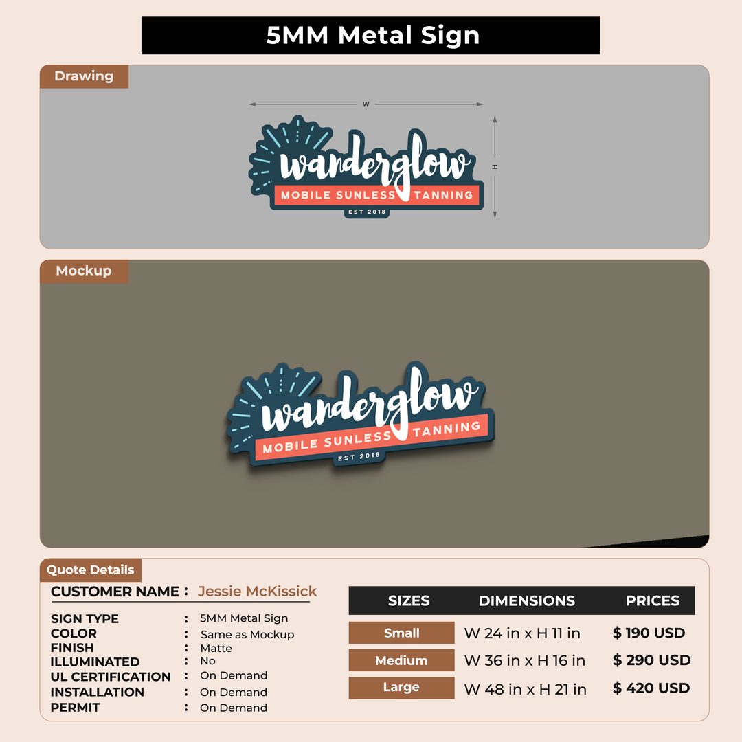 Custom Signs For Jessie McKissick