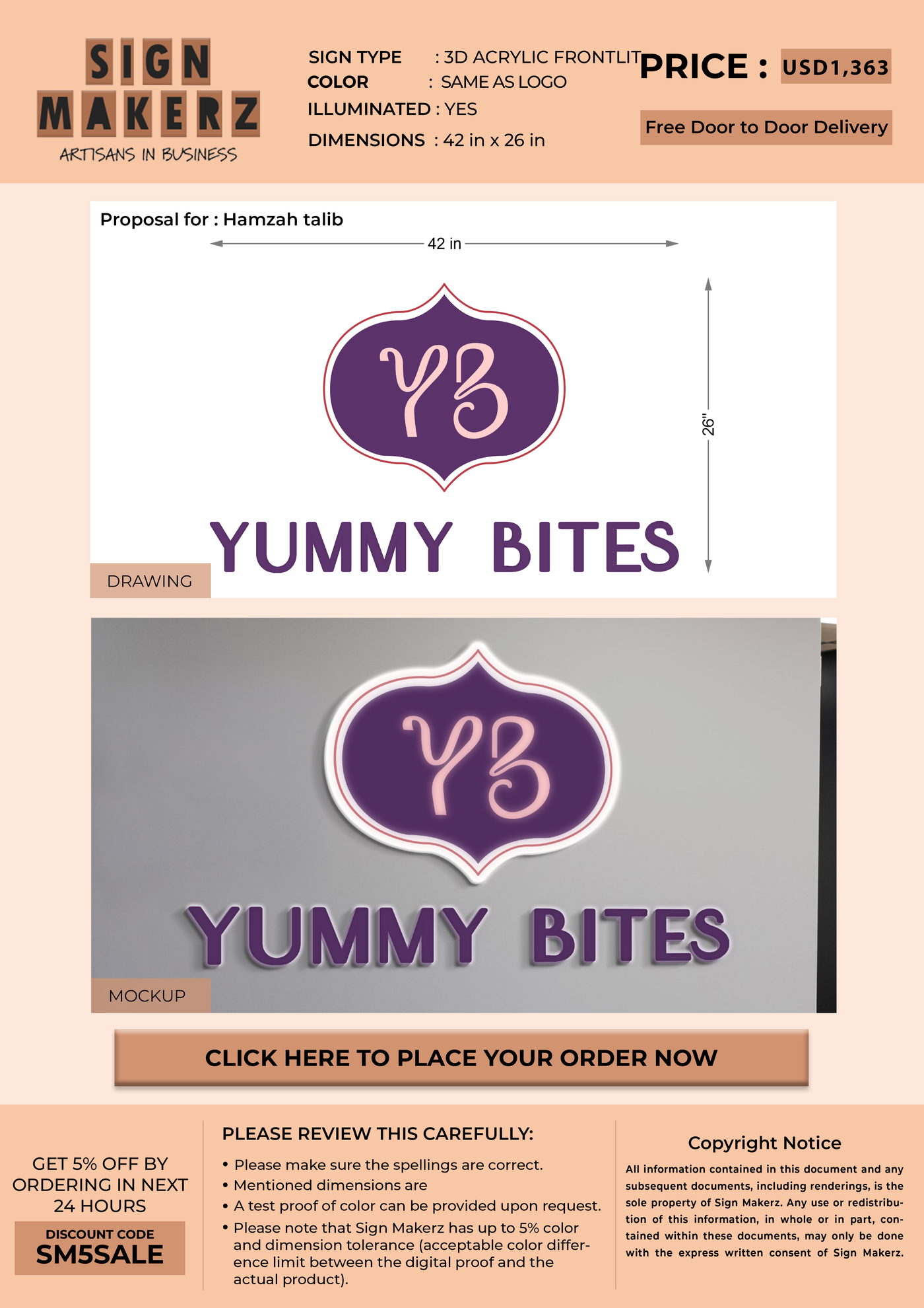 Business Signs for Hamzah talib