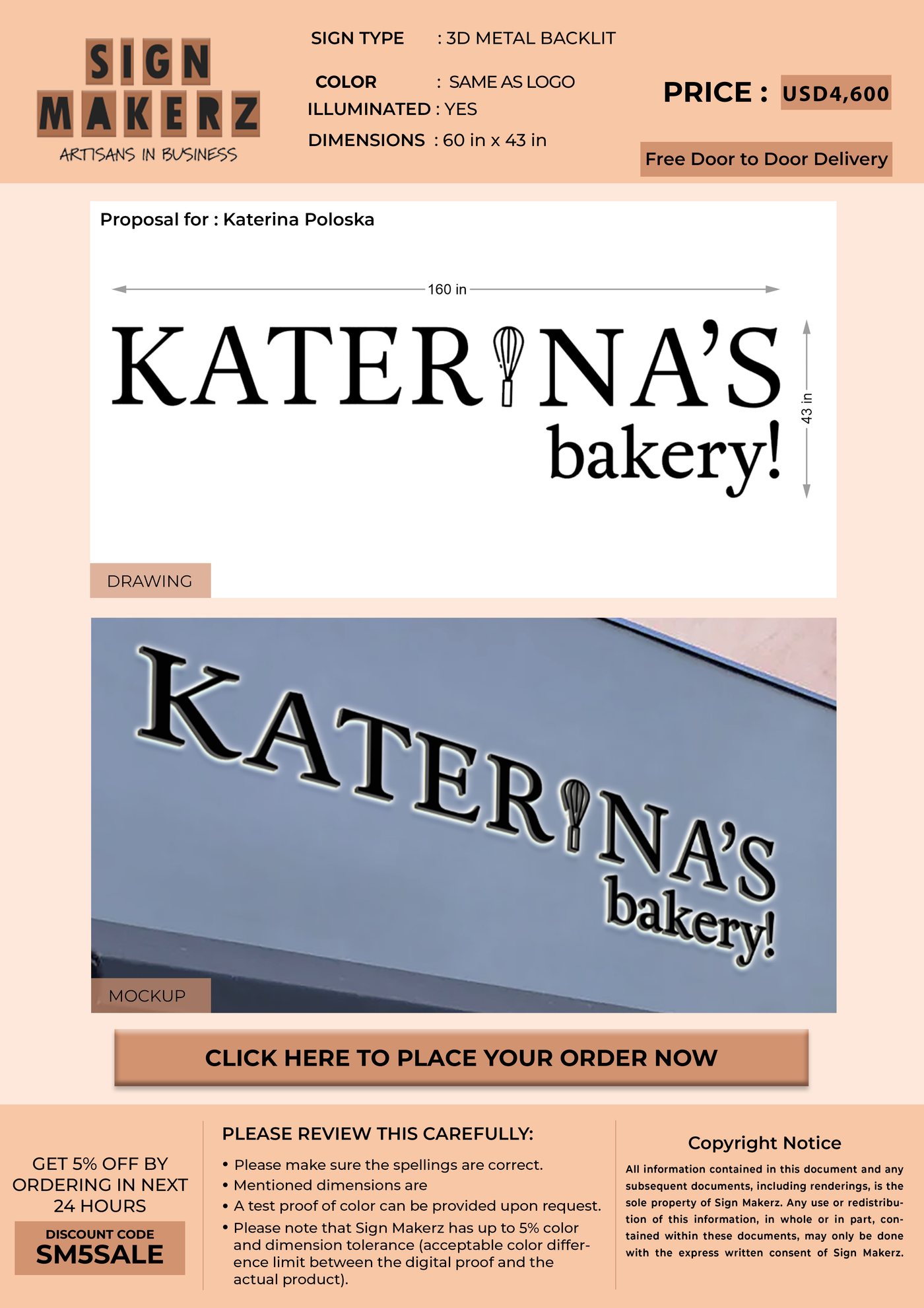 Business Signs for Katerina Poloska