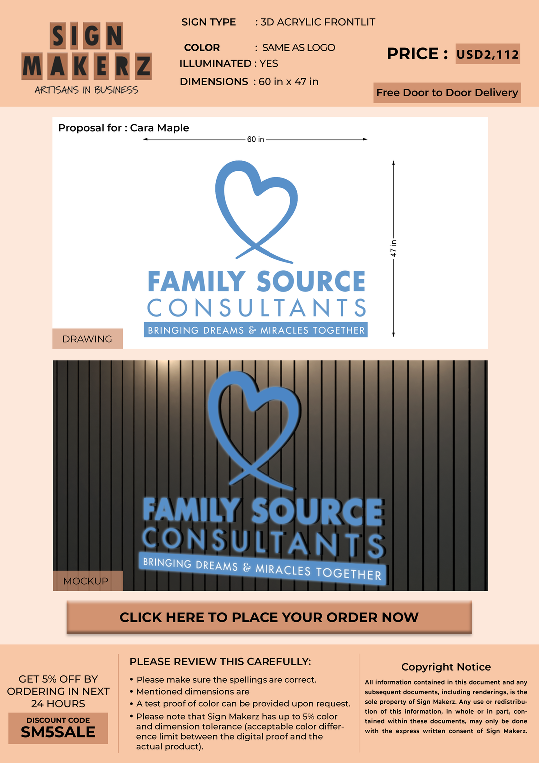 Business Signs for Cara Maple